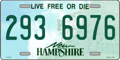 NH license plate 2936976