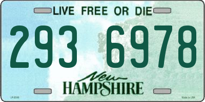 NH license plate 2936978