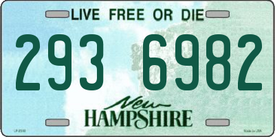 NH license plate 2936982