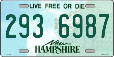 NH license plate 2936987