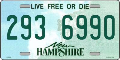 NH license plate 2936990