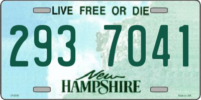 NH license plate 2937041