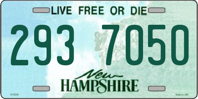 NH license plate 2937050