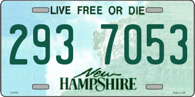 NH license plate 2937053