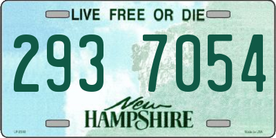 NH license plate 2937054