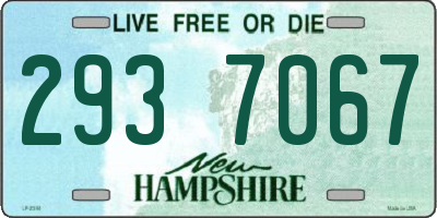 NH license plate 2937067
