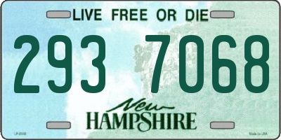 NH license plate 2937068