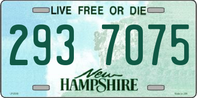 NH license plate 2937075