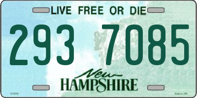 NH license plate 2937085