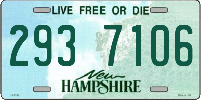 NH license plate 2937106