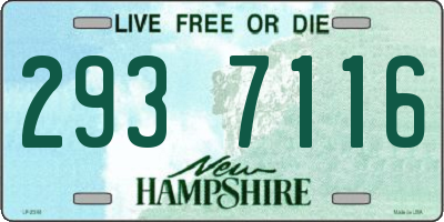 NH license plate 2937116
