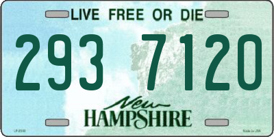 NH license plate 2937120