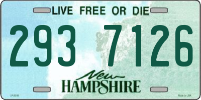 NH license plate 2937126
