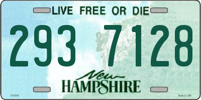 NH license plate 2937128