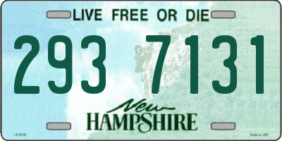 NH license plate 2937131