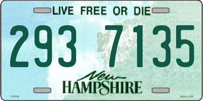 NH license plate 2937135