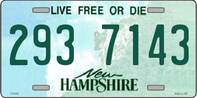 NH license plate 2937143