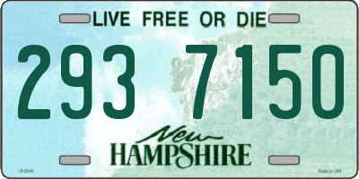 NH license plate 2937150