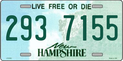 NH license plate 2937155