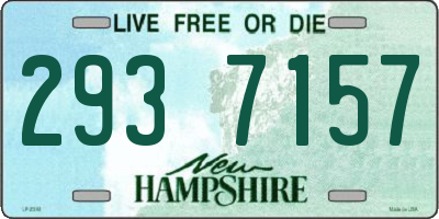 NH license plate 2937157