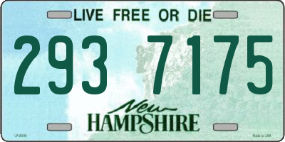 NH license plate 2937175