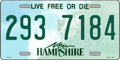 NH license plate 2937184