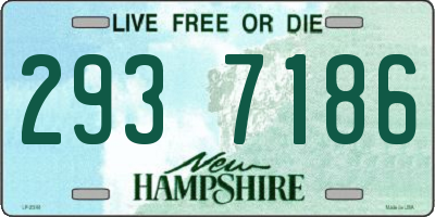 NH license plate 2937186