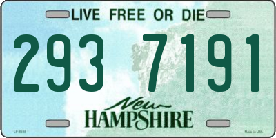 NH license plate 2937191