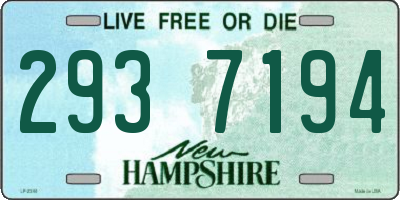 NH license plate 2937194