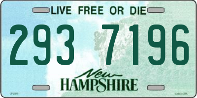 NH license plate 2937196