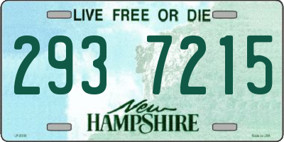 NH license plate 2937215