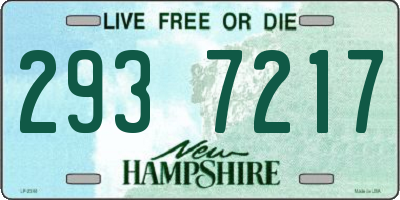 NH license plate 2937217