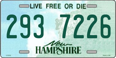 NH license plate 2937226