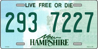 NH license plate 2937227