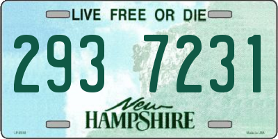 NH license plate 2937231