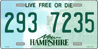 NH license plate 2937235