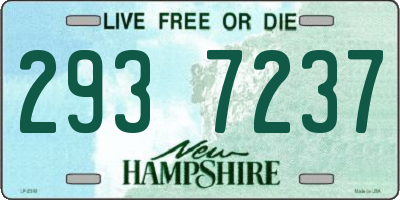 NH license plate 2937237