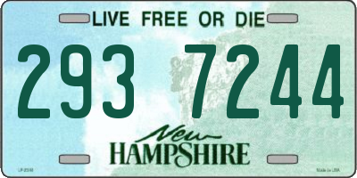 NH license plate 2937244