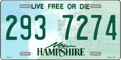 NH license plate 2937274