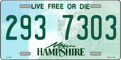 NH license plate 2937303