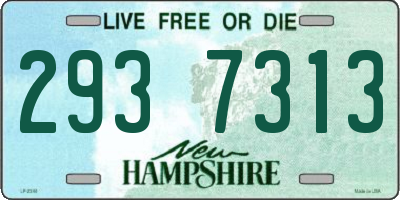 NH license plate 2937313