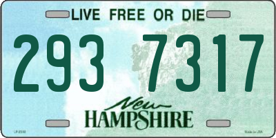 NH license plate 2937317