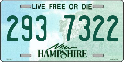 NH license plate 2937322