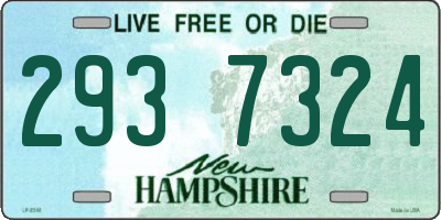 NH license plate 2937324