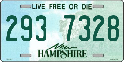 NH license plate 2937328