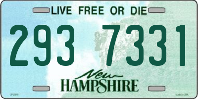 NH license plate 2937331