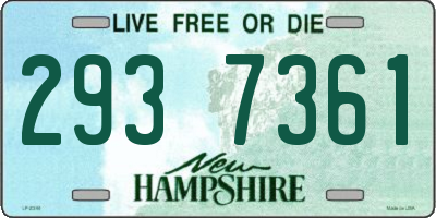NH license plate 2937361