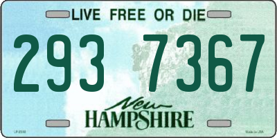NH license plate 2937367