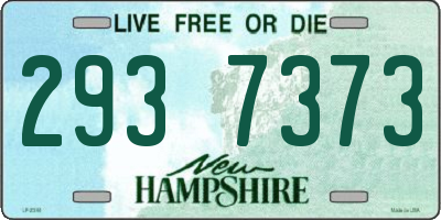 NH license plate 2937373