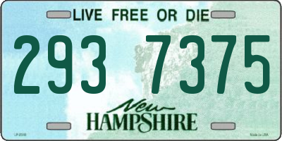 NH license plate 2937375